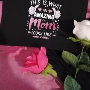 Amazing Mom Bag in Black with Pink Accents